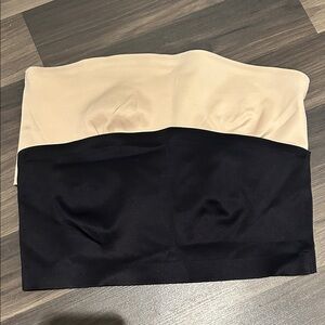 Black and Cream Strapless bra ( set of 2)